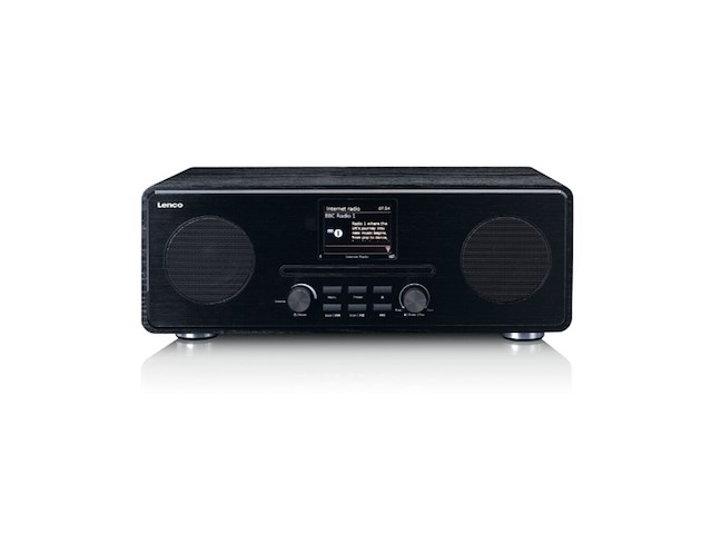 Lenco dir-260bk internet radio met dab+ en bluetooth zwart - afbeelding 1 van  4
