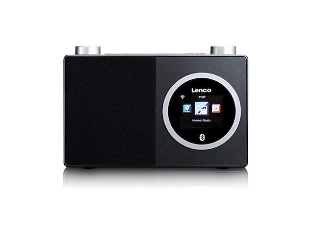 Lenco dir-70bk internet radio met kleurendisplay en bluetooth zwart - afbeelding 1 van  4