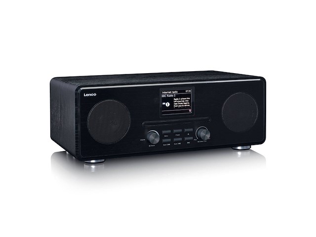 Lenco dir261bk internet / dab+ fm radio met cdspeler en bluetooth zwart - afbeelding 2 van  5
