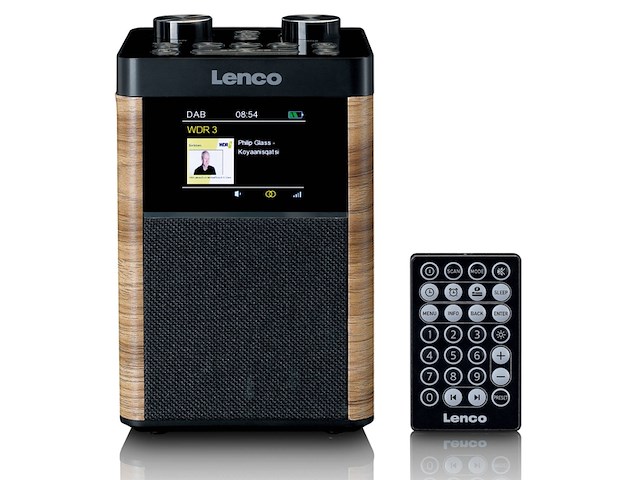 Lenco draagbare dab fm radio bluetooth 10w speaker zwart - afbeelding 1 van  4