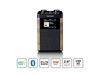 Lenco draagbare dab fm radio bluetooth 10w speaker zwart - afbeelding 3 van  4