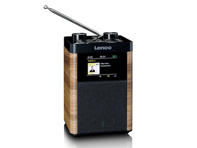Lenco draagbare dab fm radio bluetooth 10w speaker zwart - afbeelding 4 van  4
