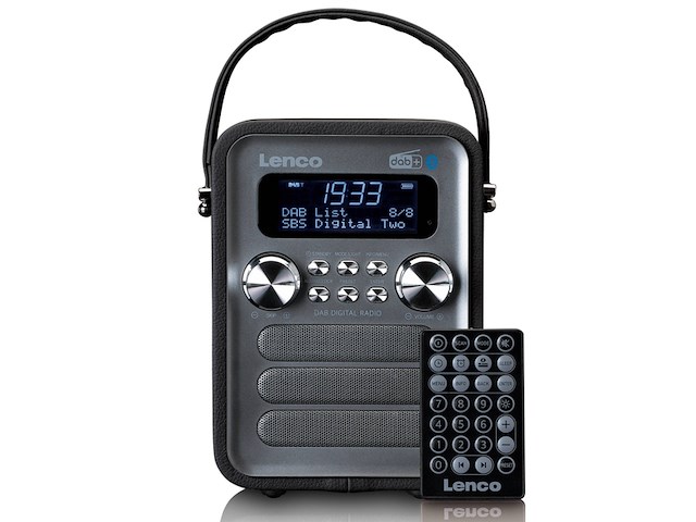 Lenco draagbare dab+ fm radio met bluetooth - afbeelding 1 van  3