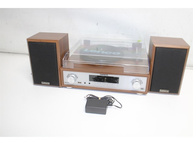 Lenco hifi stereo set met platenspeler hout - afbeelding 5 van  6