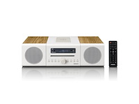 Lenco hifi stereosysteem met dab+/fmradio wit / hout - afbeelding 1 van  1