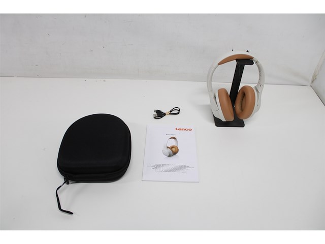 Lenco hpb-830gy draadloze over-ear koptelefoon met noise cancelling grijs - afbeelding 2 van  2
