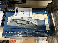 Lenco klokradio met wekker (2x) - afbeelding 2 van  2