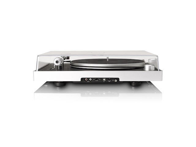 Lenco l 455bk platenspeler zichtbare riemaandrijving ortofon 2m red cartridge zwart - afbeelding 2 van  4