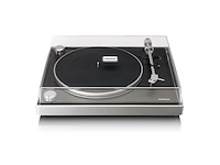 Lenco l-455bk platenspeler zichtbare riemaandrijving ortofon zwart