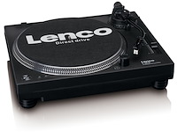 Lenco l3818bk platenspeler direct drive usb naar pc encoding zwart - afbeelding 1 van  4
