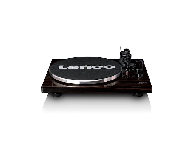 Lenco lbt 345wa draaitafel met bluetooth en 2m rode pick up walnoot - afbeelding 2 van  6