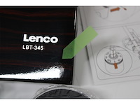 Lenco lbt 345wa draaitafel met bluetooth en 2m rode pick up walnoot - afbeelding 6 van  6