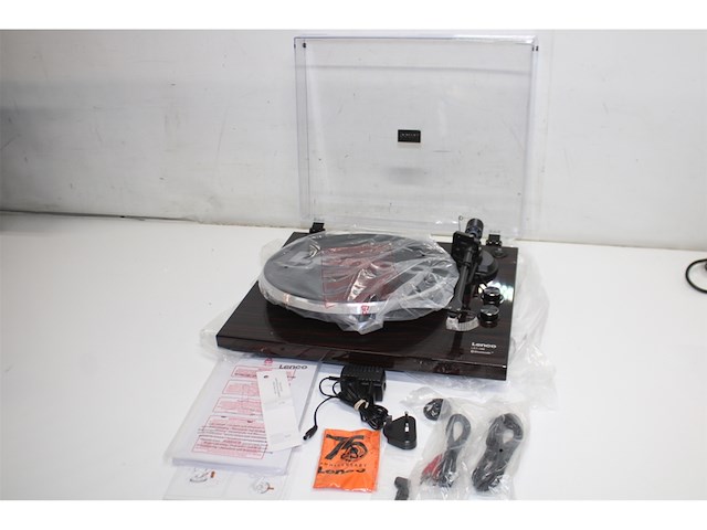 Lenco lbt188 slanke draaitafel met usbpoort walnut - afbeelding 3 van  3