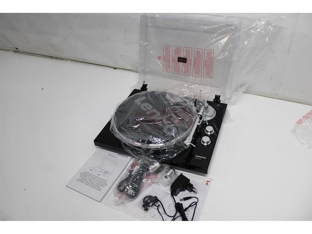 Lenco lbt215bk platenspeler met bluetooth piano black - afbeelding 2 van  2