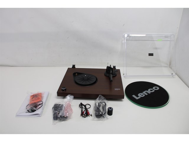 Lenco lbt225wa platenspeler met bluetooth transmissie donkerbruin - afbeelding 4 van  5