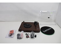 Lenco lbt225wa platenspeler met bluetooth transmissie donkerbruin - afbeelding 4 van  5
