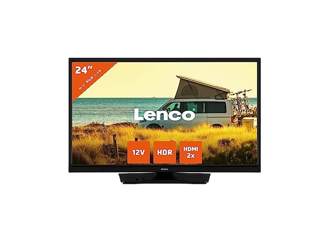 Lenco led2423bk 24 led televisie met 12v adapter zwart - afbeelding 1 van  5