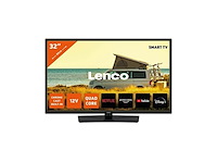 Lenco led3263bk 32 android smart tv met 12v auto adapter zwart - afbeelding 1 van  4