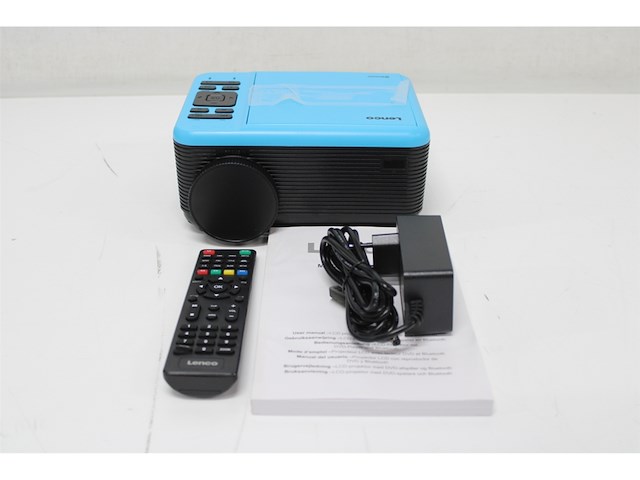 Lenco lpj-500 beamer/projector lcd 1080p (1920x1080) draagbare projector zwart, blauw - afbeelding 5 van  5