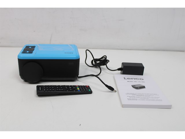 Lenco lpj-500 beamer/projector lcd 1080p zwart, blauw - afbeelding 5 van  5