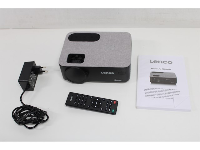 Lenco lpj-700bkgy lcd projector met bluetooth zwart - afbeelding 5 van  5