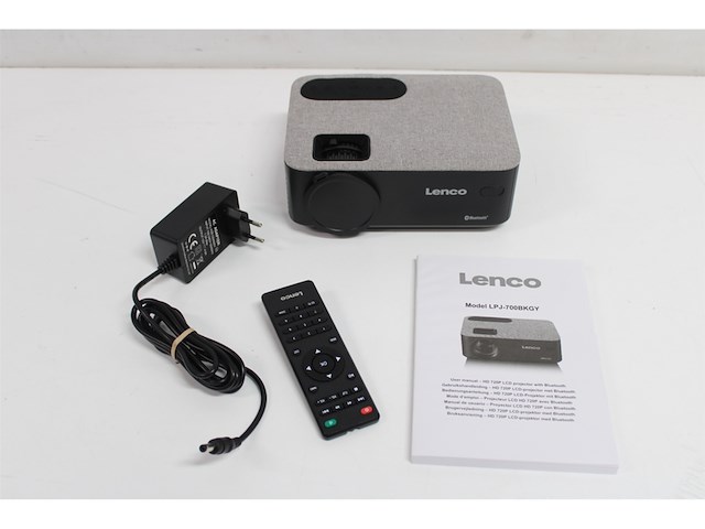 Lenco lpj-700bkgy lcd projector met bluetooth zwart - afbeelding 5 van  5