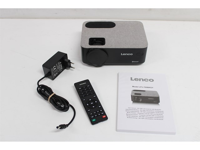 Lenco lpj-700bkgy lcd projector met bluetooth zwart - afbeelding 5 van  5