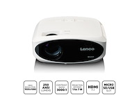 Lenco lpj-900wh full hd beamer 250 lumens 510cm wit - afbeelding 3 van  4