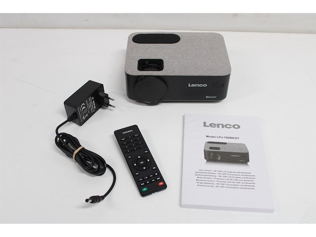 Lenco lpj700bkgy lcd projector met bluetooth zwart - afbeelding 5 van  5