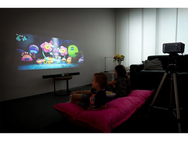 Lenco lpj700bkgy lcd projector met bluetooth zwart - afbeelding 4 van  5