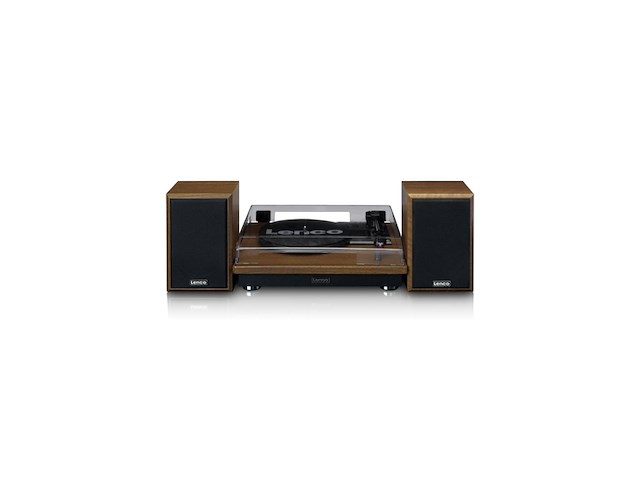 Lenco ls-100 hifi-draaitafel met bluetooth 5.0 externe luidspreker hout - afbeelding 1 van  6