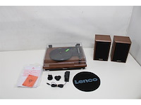 Lenco ls-100 hifi-draaitafel met bluetooth 5.0 externe luidspreker hout - afbeelding 5 van  6