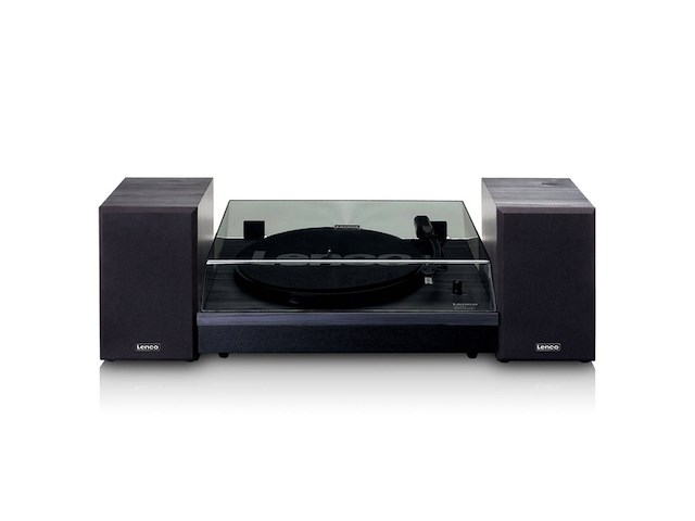 Lenco ls301bk platenspeler incl twee externe speakers zwart - afbeelding 2 van  5