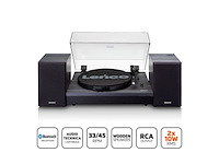 Lenco ls301bk platenspeler incl twee externe speakers zwart - afbeelding 3 van  5