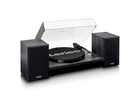Lenco ls301bk platenspeler incl twee externe speakers zwart - afbeelding 4 van  5