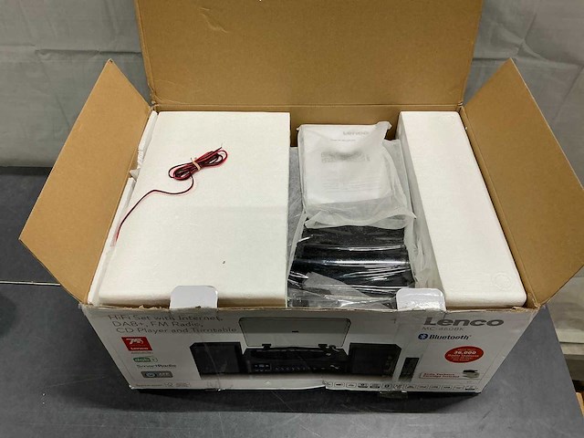 Lenco mc - 460bk cd- & platenspeler - afbeelding 2 van  4