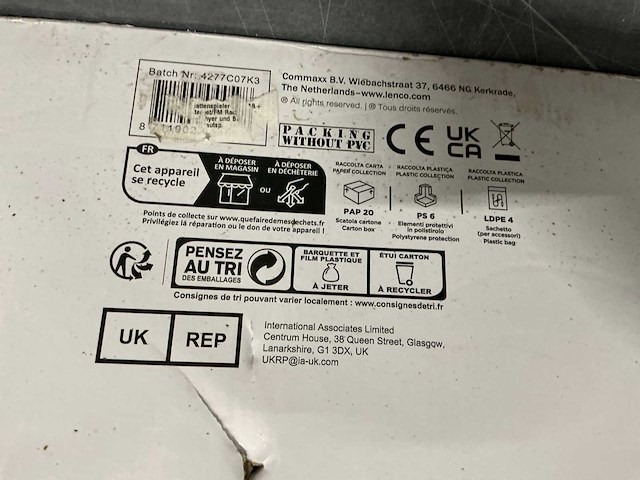 Lenco mc - 460bk cd- & platenspeler - afbeelding 4 van  4