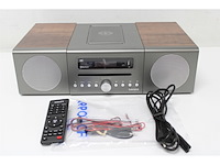 Lenco mc-175si home audio-microsysteem 40 w zilver hout - afbeelding 3 van  3