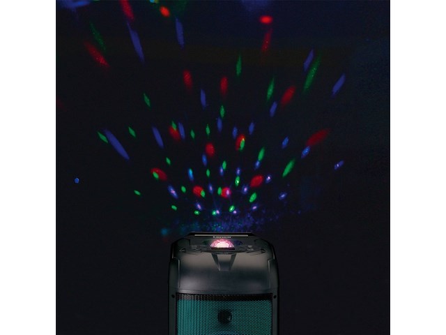 Lenco party speaker pa260bk 150w rms led verlichting en disco bal zwart - afbeelding 4 van  5