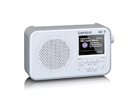 Lenco pdr-036wh dab en fm radio met bluetooth wit - afbeelding 2 van  5