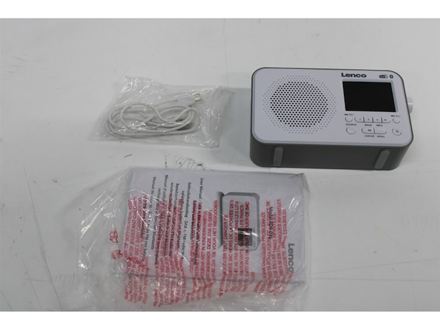 Lenco pdr-036wh dab en fm radio met bluetooth wit - afbeelding 5 van  5