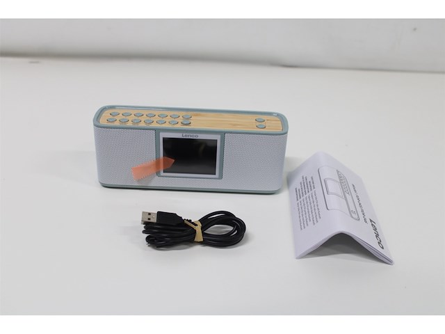 Lenco pdr-046gy eco dab radio met bluetooth wit/bamboe - afbeelding 5 van  6