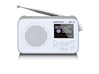 Lenco pdr036wh dab en fm radio met bluetooth wit - afbeelding 1 van  5