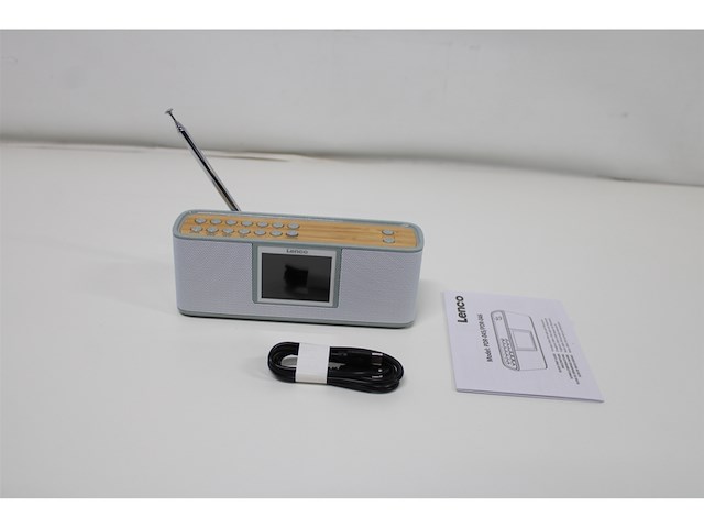 Lenco pdr046gy draagbare dab+ radio met bluetooth grijs - afbeelding 5 van  5