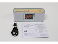 Lenco pdr046gy eco dab radio met bluetooth wit/bamboe - afbeelding 5 van  6