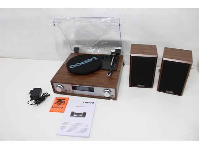 Lenco platenspeler stereoset met dab en bluetooth mc160wd hout - afbeelding 4 van  4