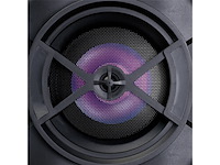 Lenco pmx 150 pa systeem met batterij dj mixer lichteffecten bluetooth usb zwart - afbeelding 4 van  5