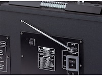 Lenco pmx150 pa systeem met batterij djmixer lichteffecten bluetooth usb fmradio zwart - afbeelding 3 van  4