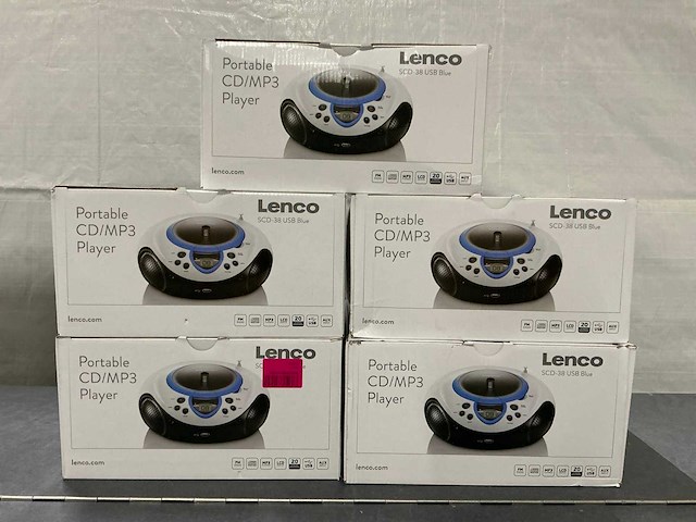 Lenco scd-38 cd/mp3 speler (5x) - afbeelding 1 van  3