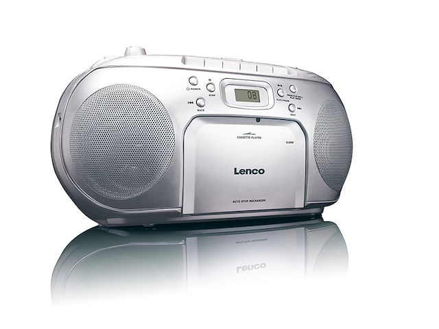 Lenco scd-42 cd radio zilver - afbeelding 2 van  4